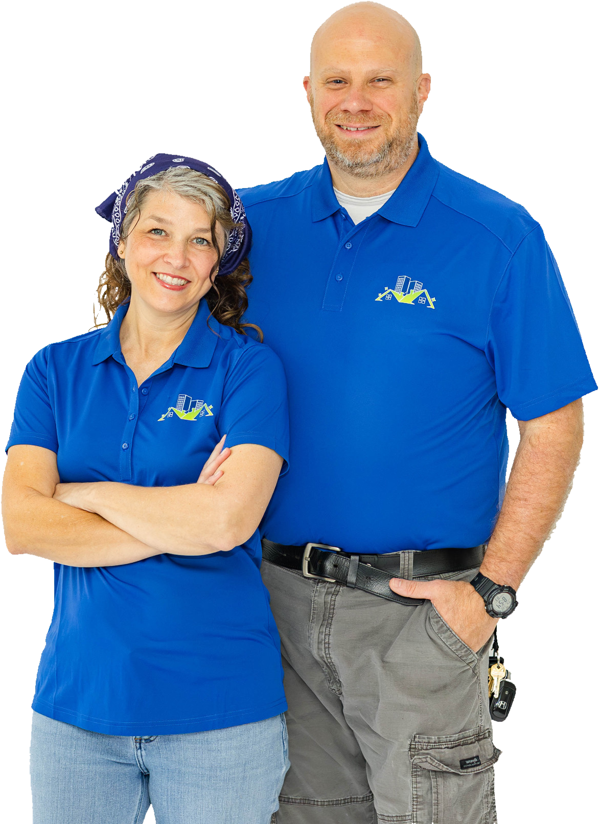 James and Tiffany Glover, local owners of JTB Cleaning