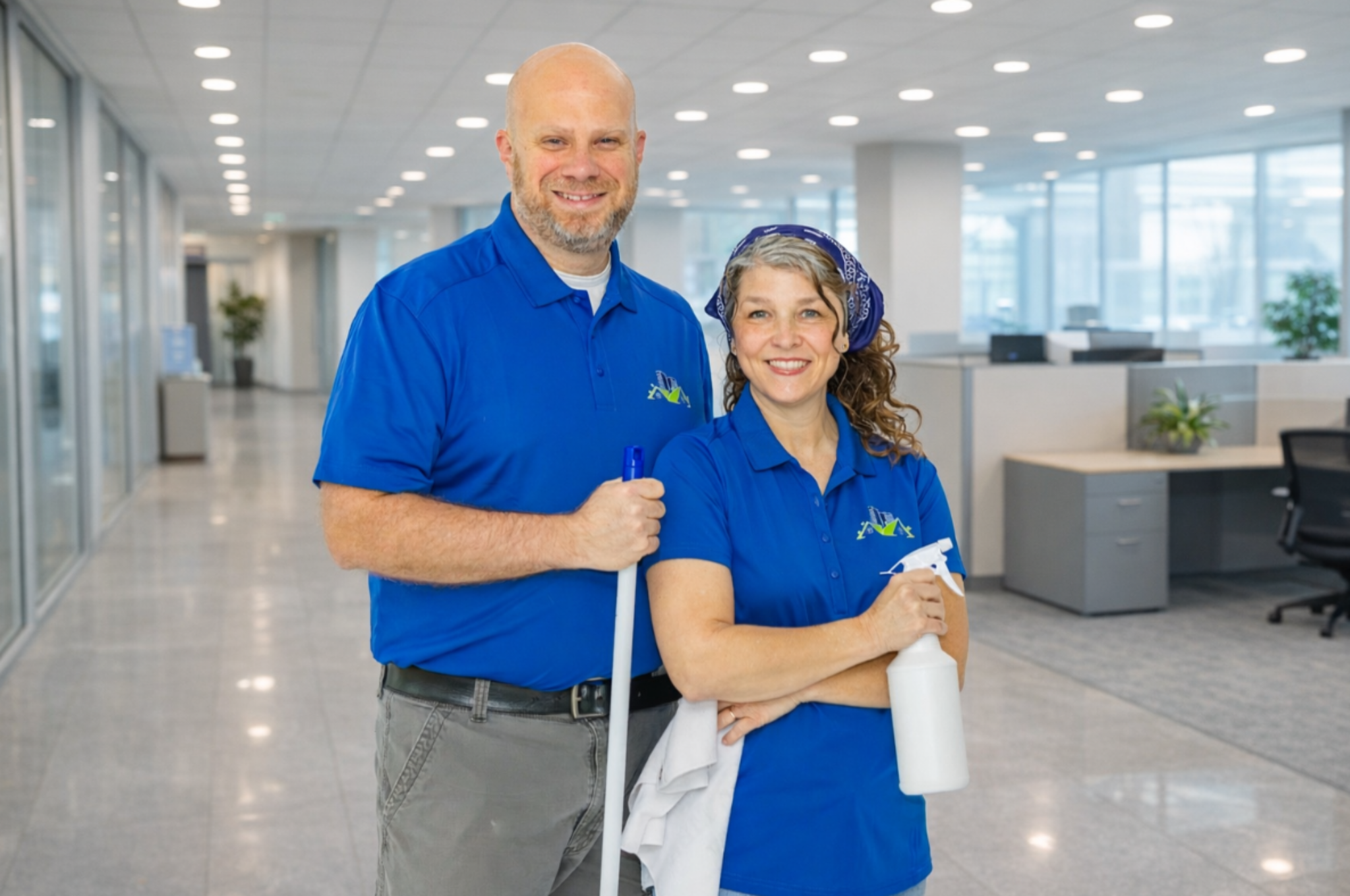 James and Tiffany Glover, owners of JTB Cleaning